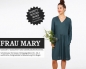 Preview: FRAU MARY • Kleid mit V-Ausschnitt, PAPIERSCHNITT